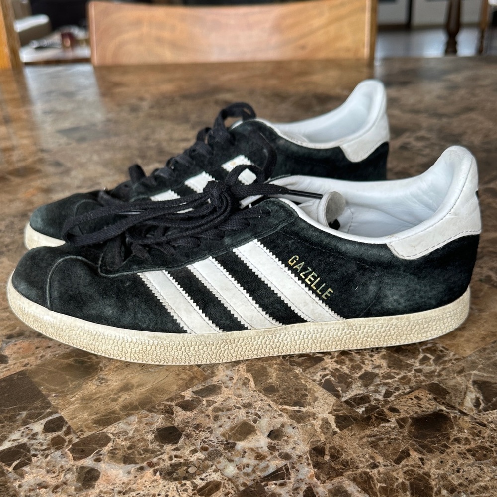 Adidas Gazelle Black Suede Sneakers
